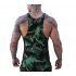 Explosion Muscle Fitness Camouflage Vest Male Breathable Quick Drying Spandex Men s Casual Outdoor Movement Vest Green camouflage L