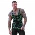 Explosion Muscle Fitness Camouflage Vest Male Breathable Quick Drying Spandex Men s Casual Outdoor Movement Vest Green camouflage M