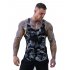 Explosion Muscle Fitness Camouflage Vest Male Breathable Quick Drying Spandex Men s Casual Outdoor Movement Vest Red camouflage XXXL