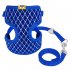 Exquisite Dog Chest Leash Traction Belt Pet Harness Straps for Small Dogs Cats  L  blue L  Bust 32cm 48cm