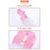 Exquisite Mesh Dog Chest Leash Pet Dress Skirt Traction Belt Pet Harness Straps  Pink  Pink M