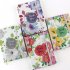 Exquisite Notebook with Floral Plants Printing Cover for Students Writing