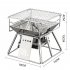 Exquisite Portable Stainless Steel BBQ Oven Set BBQ Grill for Outdoor Small Barbecue 19 19cm