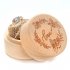 Exquisite Wooden Round Shape Lettering Ring Box for Wedding Prop