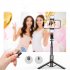 Extended Wireless Selfie Stick With Double Fill Light Adjustable Phone Holder Multifunctional Selfie Stick Cell Phone Stand Compatible For IOS Android Smart Pho