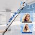 Extended Wireless Selfie Stick With Double Fill Light Adjustable Phone Holder Multifunctional Selfie Stick Cell Phone Stand Compatible For IOS Android Smart Pho