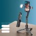 Extended Wireless Selfie Stick With Double Fill Light Adjustable Phone Holder Multifunctional Selfie Stick Cell Phone Stand Compatible For IOS Android Smart Pho