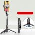 Extended Wireless Selfie Stick With Double Fill Light Adjustable Phone Holder Multifunctional Selfie Stick Cell Phone Stand Compatible For IOS Android Smart Pho