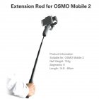 Extension Stick Rod pole Scalable Holder for DJI OSMO Mobile 2/Zhiyun Smooth Q 4 Handheld Smartphone Gimbal Accessories  black