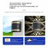 Exterior Waterproof Wall Light 1200mah Battery Solar Powered Garden Fence Led Light Outdoor Cold White