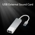 External Audio Converter USB Audio Adapter External Stereo Sound Card 7 1 5 1 Channel Audio Sound Decoder Converter SPDIF Optical For Laptop Desktop PC grey