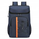 Extra Large Soft Backpack Cooler Bag, Outdoor Cooler Leak-Proof Picnic Lunch Bag, Top Flip Lid Lunch Storage Bag Soft Cooler Bag For Camping Hiking Beach BBQ Grocery Golf blue