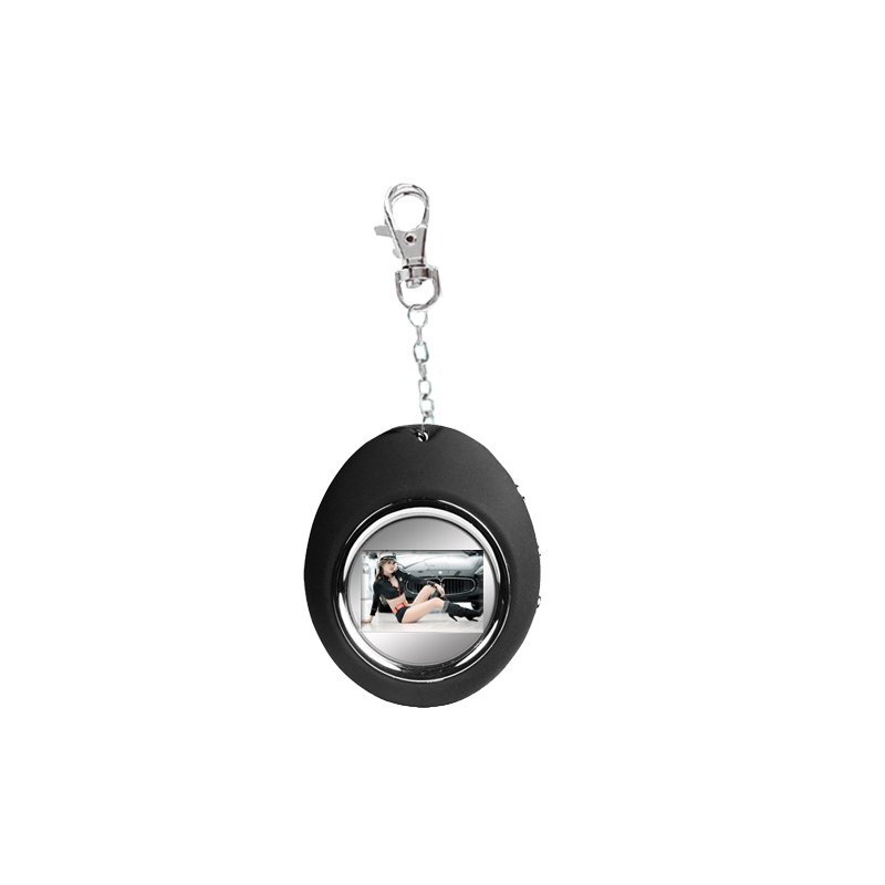 Black Digital Photo Frame Keychain with 1.1 Inch Screen