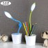 Eye Protection LED Table Lamp USB Charging Touch sensitive Dimmable Desk Lamp with Plant Sapling Pen Holder Home Decor