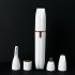 Eyebrow Trimmer   Facial Hair Removal For Women  Rechargeable Hair Remover Eyebrow Hair Shaver For Eyebrow Nose Lips Face Armpit Body White   4 replacement head