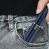 Eyebrow Trimmer   Facial Hair Removal For Women  Rechargeable Hair Remover Eyebrow Hair Shaver For Eyebrow Nose Lips Face Armpit Body Dark blue   4 replacement 
