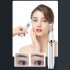 Eyebrow Trimmer   Facial Hair Removal For Women  Rechargeable Hair Remover Eyebrow Hair Shaver For Eyebrow Nose Lips Face Armpit Body Dark blue   4 replacement 