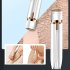 Eyebrow Trimmer   Facial Hair Removal For Women  Rechargeable Hair Remover Eyebrow Hair Shaver For Eyebrow Nose Lips Face Armpit Body Dark blue   4 replacement 