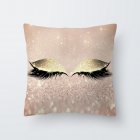 Eyelash Pattern Throw Pillow Cover for Living Room Sofa Sleeping Waist Support 17#_45*45cm