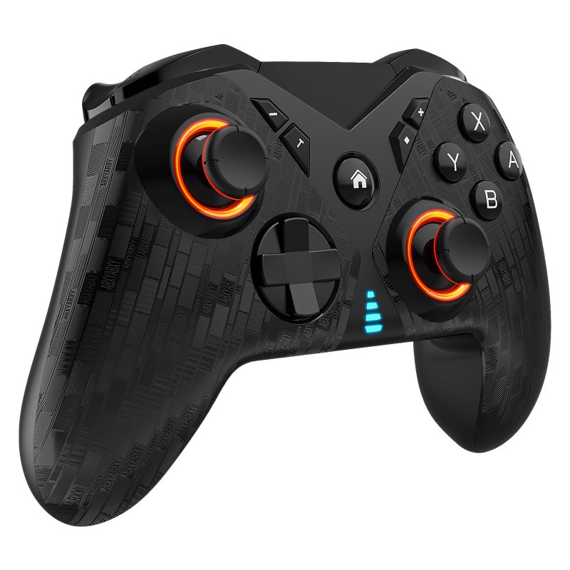 Wireless Controller Game Handle Ergonomic Grip Adjustable Vibration Remote Gamepad Compatible for Steam Switch 