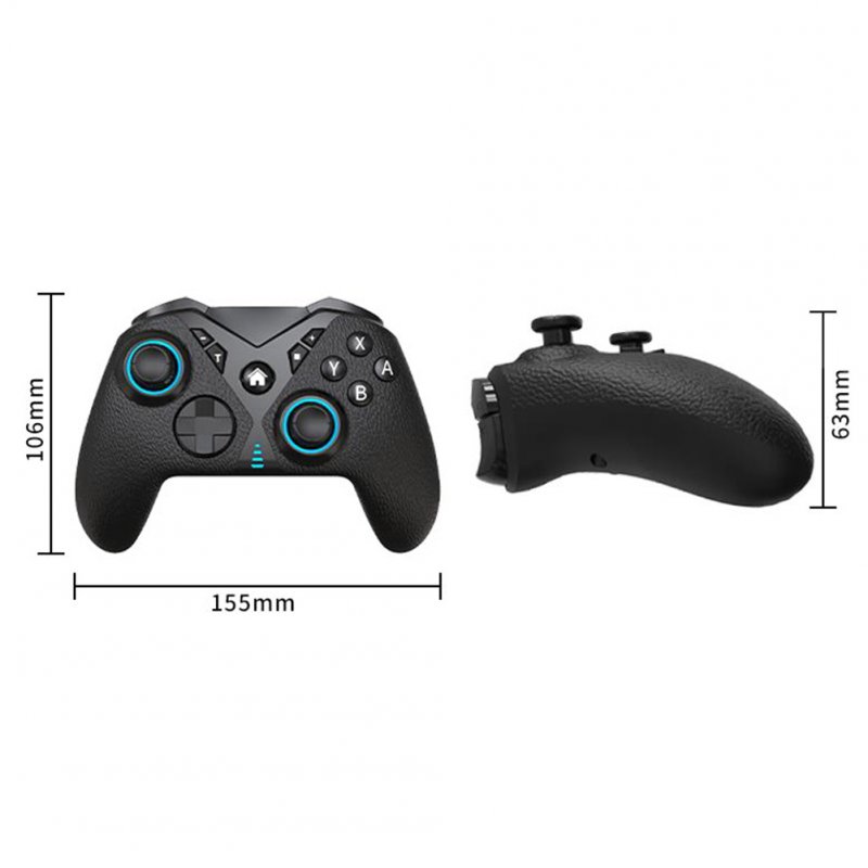 Wireless Controller Game Handle Ergonomic Grip Adjustable Vibration Remote Gamepad Compatible for Steam Switch 