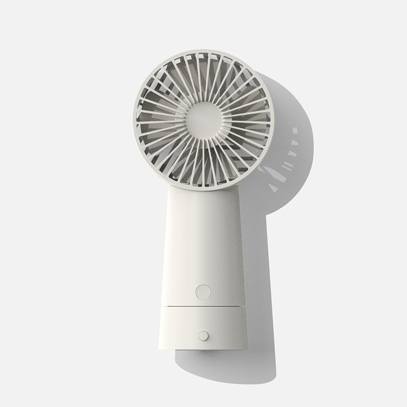 F 1 3-Speed Fan With Strong Wind Speed Magnetic Charging Large Capacity Long Battery Life white