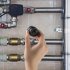 F01 Water Leakage Detector Wireless Pickup Sound Collector Amplifier Professional Wall Pipeline Leakage Detection black
