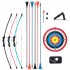 F021 Children Archery Bow Arrow Sets Fiberglass Practice Bow Competitive Entertainment Game Basic Set