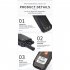 F1 Mini Wireless Civil Walkie talkie 5w 4800mah 16 Channels Portable Waterproof Interphone For Factory Scheduling Self driving Tour black EU Plug