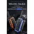 F1 Mini Wireless Civil Walkie talkie 5w 4800mah 16 Channels Portable Waterproof Interphone For Factory Scheduling Self driving Tour black EU Plug