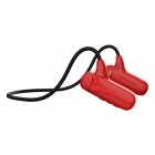 F1 Wireless Bluetooth-compatible Headset Hanging Ear Type Air Bone Conduction Headphone Stereo Waterproof Sports Earphones red