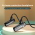 F1 Wireless Bluetooth compatible Headset Hanging Ear Type Air Bone Conduction Headphone Stereo Waterproof Sports Earphones red