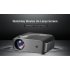 F10 Full HD Projector 1080P LED Home Multimedia Video Game Projector with 2800 Lumens Brightness HDMI USB 3 5mm Audio DC IR black EU Plug