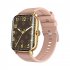 F12 Smart Watch 2 02 Inch Color Screen Smartwatch Sports Calls Message Watches Golden Pink