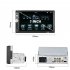 F13 1 Din Car Radio 7 Inch HD Screen Bluetooth Multimedia Video Mp5 Player for Carplay Black