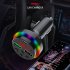 F15 Car Mp3 Player Bluetooth Receiver Hands free Adapter Dual Usb Smart Charging Fm Transmitter Black