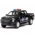 F150 Simulation 1 32 Open Door with Sound Light Off Road Alloy Police Car Model Toys  black