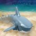 F151 2 4G Bionic Remote Control Shark Model Waterproof Toy for Kids Adults blue