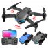 F185 Aerial Photography Drone With Three sided Automatic Obstacle Avoidance Aircraft Hd 4k Pixel Dual lens Remote Control Aircraft Blue Single Lens 2 Batteries