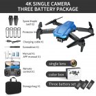 F185 Aerial Photography Drone With Three-sided Automatic Obstacle Avoidance Aircraft Hd 4k Pixel Dual-lens Remote Control Aircraft Blue Single Lens 3 Batteries