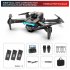 F185 Pro Mini Drone 4k HD Camera 3 Sided Obstacle Avoidance Foldable Quadcopter RC Helicopter Blue 1 Battery