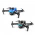F185 Pro Mini Drone 4k HD Camera 3 Sided Obstacle Avoidance Foldable Quadcopter RC Helicopter Blue 1 Battery