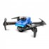 F185 Pro Mini Drone 4k HD Camera 3 Sided Obstacle Avoidance Foldable Quadcopter RC Helicopter Blue 1 Battery