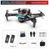 F185 Pro Mini Drone 4k HD Camera 3 Sided Obstacle Avoidance Foldable Quadcopter RC Helicopter Blue 1 Battery