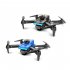 F185 Pro Mini Drone 4k HD Camera 3 Sided Obstacle Avoidance Foldable Quadcopter RC Helicopter Blue 1 Battery