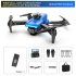 F185 Pro Mini Drone 4k HD Camera 3 Sided Obstacle Avoidance Foldable Quadcopter RC Helicopter Blue 1 Battery