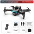 F185 Pro Mini Drone 4k HD Camera 3 Sided Obstacle Avoidance Foldable Quadcopter RC Helicopter Blue 1 Battery