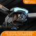 F185 Pro Mini Drone 4k HD Camera 3 Sided Obstacle Avoidance Foldable Quadcopter RC Helicopter Blue 1 Battery
