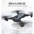 F196 Foldable Drone with 2MP HD Camera Optical Flow Dron Gesture Control 20mins Flight Time RC Quadcopter  Left hand throttle