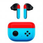 F2 Bluetooth-compatible  5.0  Headphones Low Latency Noise Cancelling Sports In-ear Earbuds Long Battery Life Gaming Wireless Tws Headset blue